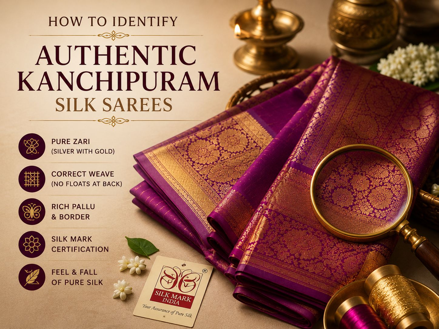 How to Identify Authentic Kanchipuram Silk Sarees