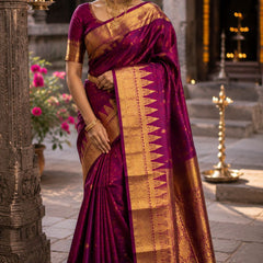Collection image for: Temple design Kanchipuram sarees