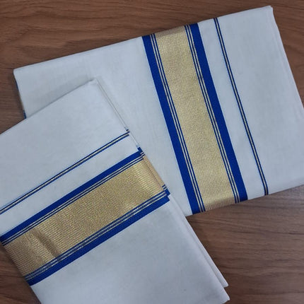 Kerala Handloom Set-Mundu-BP-HL-SM-GMBBK