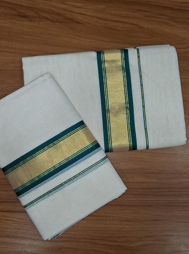 Kerala Handloom Set-Mundu-BP-HL-SM-GMBBK