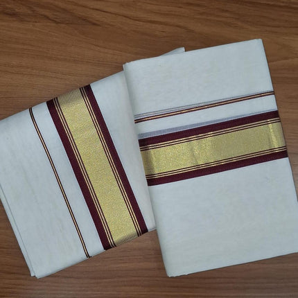 Kerala Handloom Set-Mundu-BP-HL-SM-GMBBK