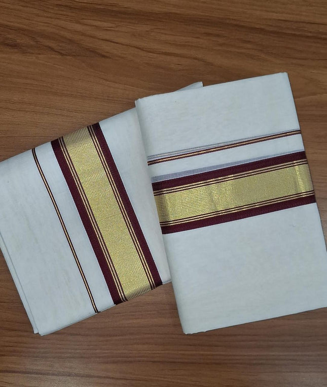 Kerala Handloom Set-Mundu-BP-HL-SM-GMBBK