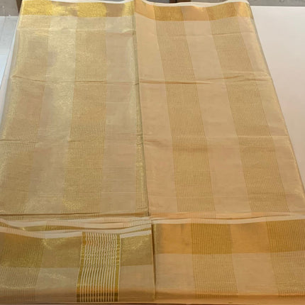 Golden stripes Kerala Tissue saree -BP-PL-GSTKS-006