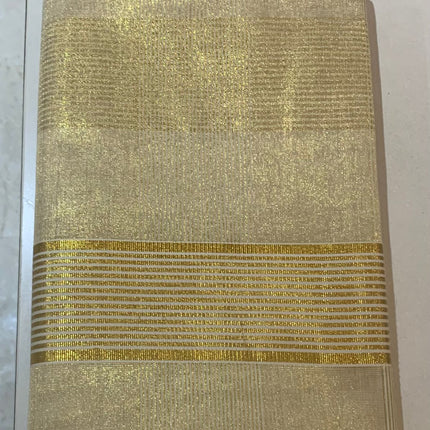 Golden stripes Kerala Tissue saree -BP-PL-GSTKS-006