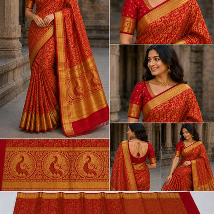 Bridal Designer Kanchipuram Handloom Saree-KP-BD-HL-002