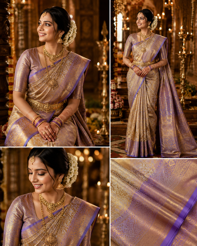 Bridal Kanchipuram Pure Silk Handloom Saree-KP-BL-HL-002