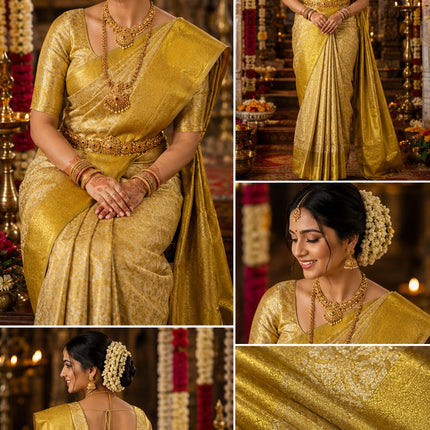 Bridal Kanchipuram Pure Silk Handloom Saree-KP-BL-HL-004