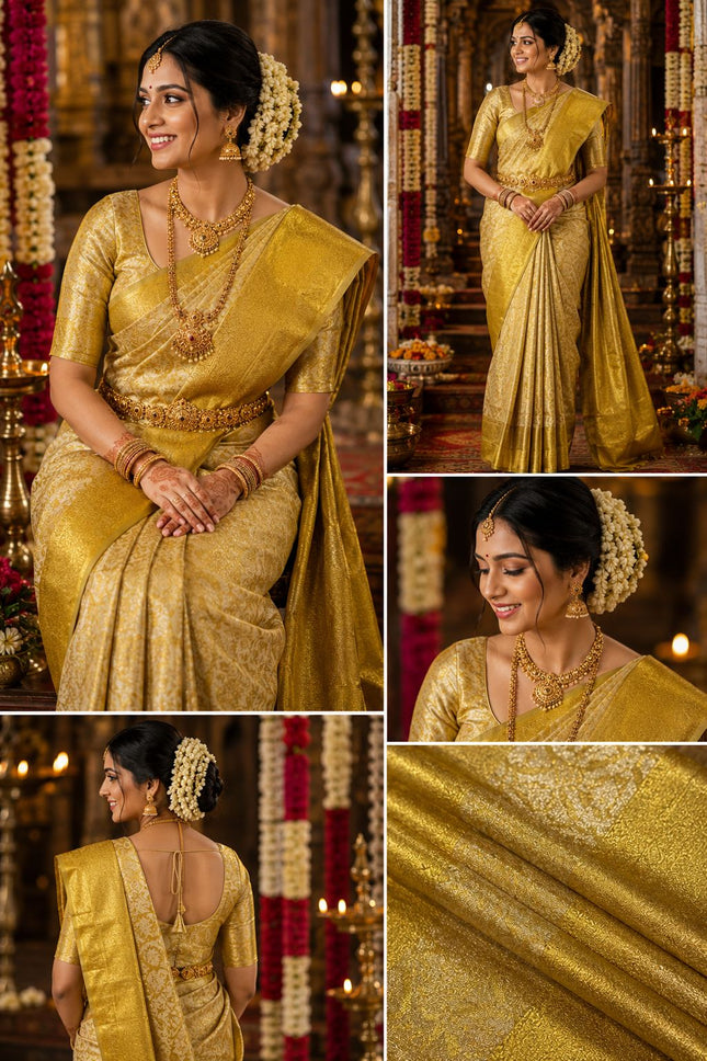 Bridal Kanchipuram Pure Silk Handloom Saree-KP-BL-HL-004