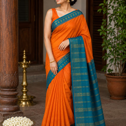 Pure Silk Cotton Kanchipuram Saree-KP-PS-CN-001