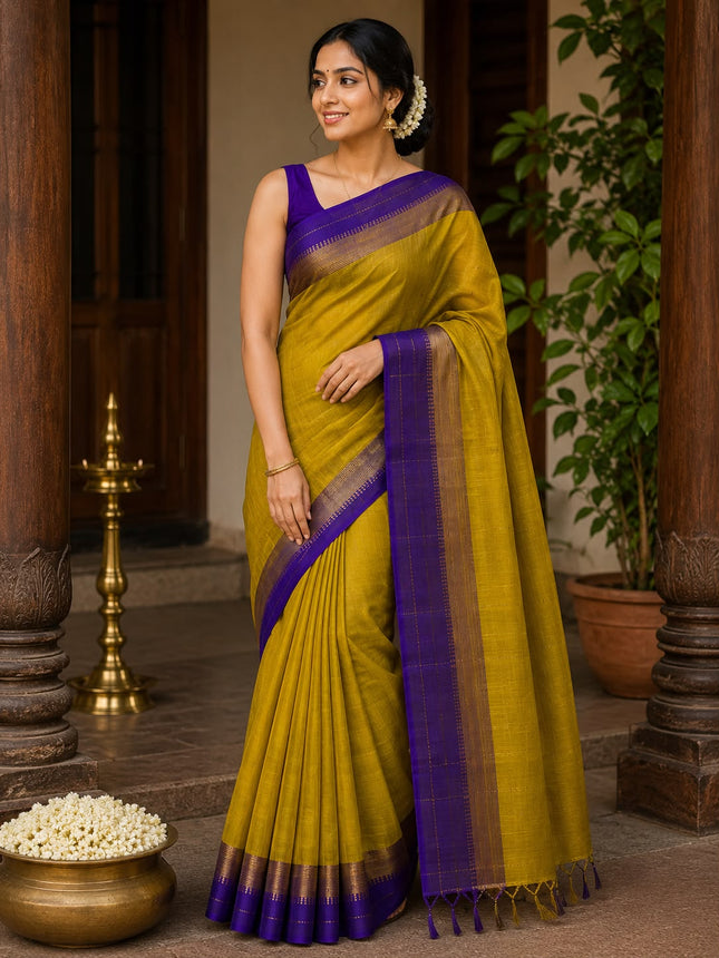 Pure Silk Cotton Kanchipuram Saree-KP-PS-CN-002