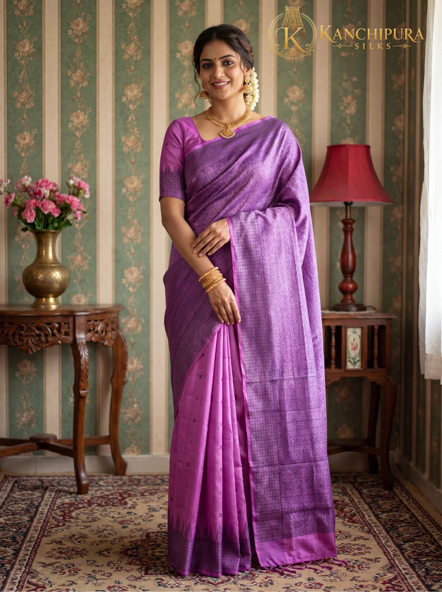 Kanchipuram Pure Soft Silk Handloom Saree -KP-SS-005
