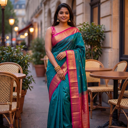 Kanchipuram Pure Soft Silk Handloom Saree-KP-SS-002