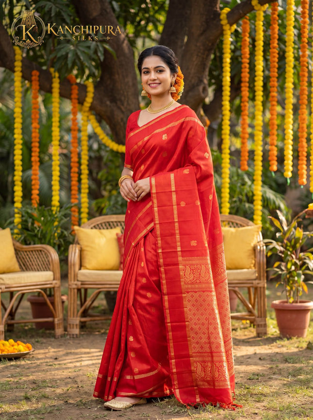 Kanchipuram Pure Soft Silk Handloom Saree-KP-SS-001