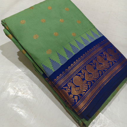 Kanchipuram Silk Saree with rich Pallu and Blouse Piece-KP-SESK-PL-001