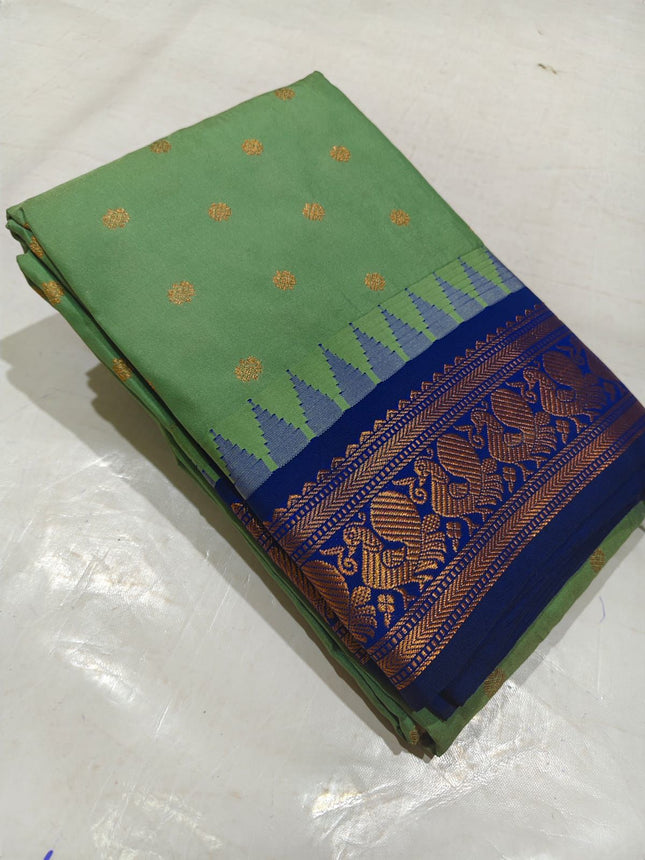 Kanchipuram Silk Saree with rich Pallu and Blouse Piece-KP-SESK-PL-001