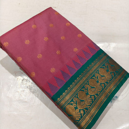 Kanchipuram Silk Saree with Rich Pallu and Blouse Piece-KP-SESK-PL-003