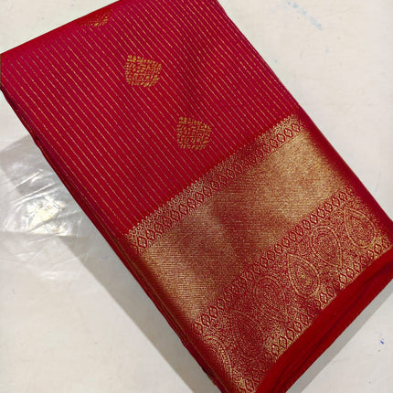 Kanchipuram Silk Saree with Rich Pallu and Blouse Piece-KP-SESK-PL-004