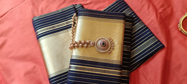 Kerala Handloom Pure Cotton Bridal Set Mundu -BP-HL-SMB-002