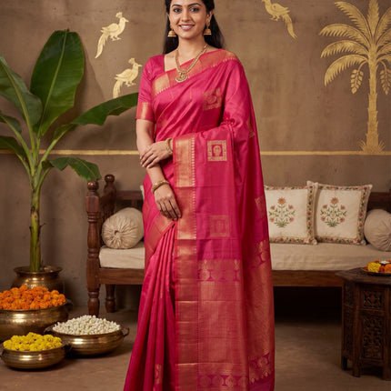 Kanchipuram Pure Soft Silk Handloom Saree-KP-SS-004