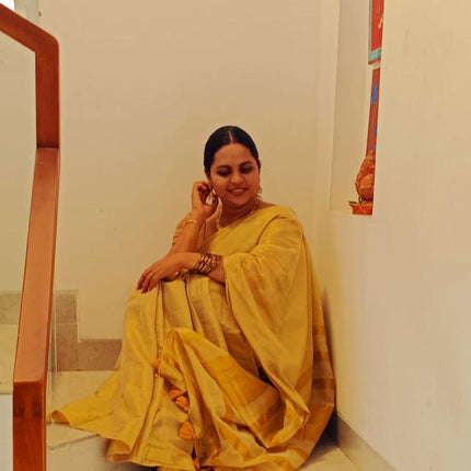 Trending 120 Count Premium Mul Cotton Tissue Kasavu Saree-WB-PMC-GTK-001