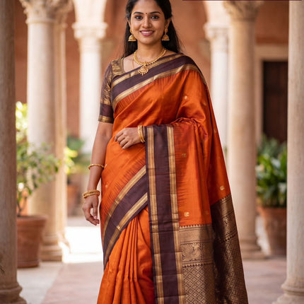 Pure Silk Kanchipuram Handloom Saree-KP-HL-002