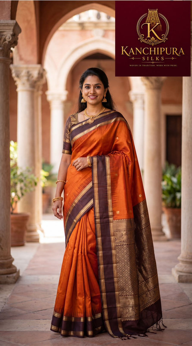 Pure Silk Kanchipuram Handloom Saree-KP-HL-002